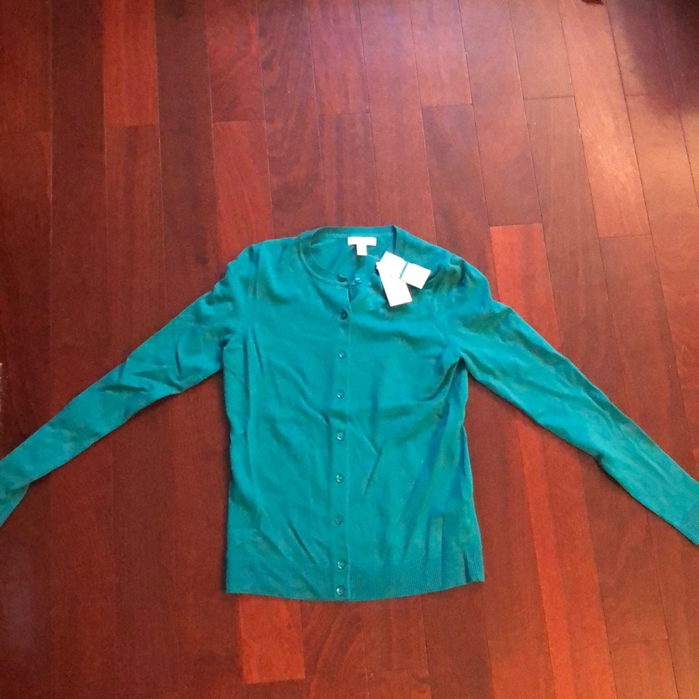 Teal cardigan